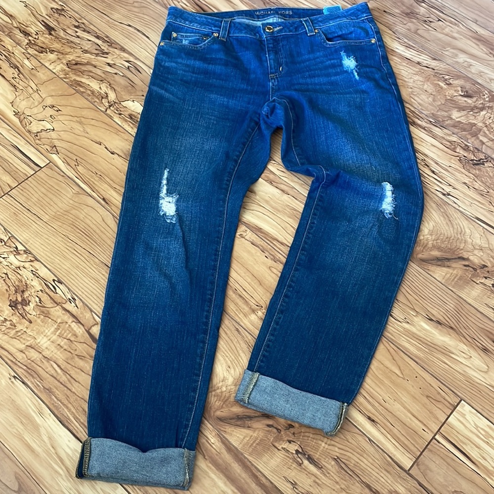 Michael Kors Dillon Relaxed Distressed Jeans
